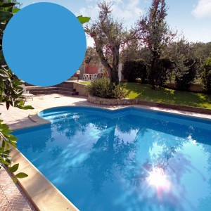 Rotolo Elbtal AZZURRO h1.65x25 mt - membrana PVC armato 150/100