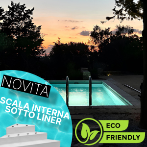 Piscina fuori terra autoportante con scala angolo 5,50x3,00m - Astrea