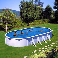 Piscina fuori terra GRE acciaio ovale 915x470x1,32 ATLANTIS KITPROV918