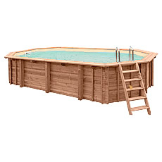Piscina in legno fuori terra JARDIN 727  liner sabbia