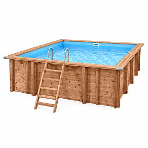 Piscina in legno fuori terra rettangolare JARDIN SQUARE 3x3