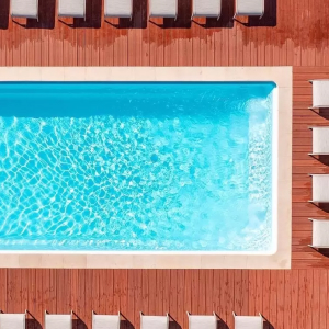Piscina interrata in vetroresina Sport Pool 5,50x3,00 m azzurra