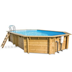 Piscina in legno indipendente ottagonale TROPIC LUXE 540 Piscina in legno indipendente ottagonale TROPIC LUXE 540