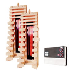 Schienale ergonomico in legno con riscaldatore a infrarossi - SET 2